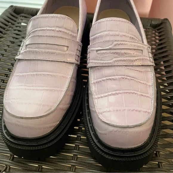 Aldo bigstrut Chunky Sole purple Loafers - Picture 9 of 11